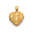 14K Yellow Gold Locket Pendant - PT2570
