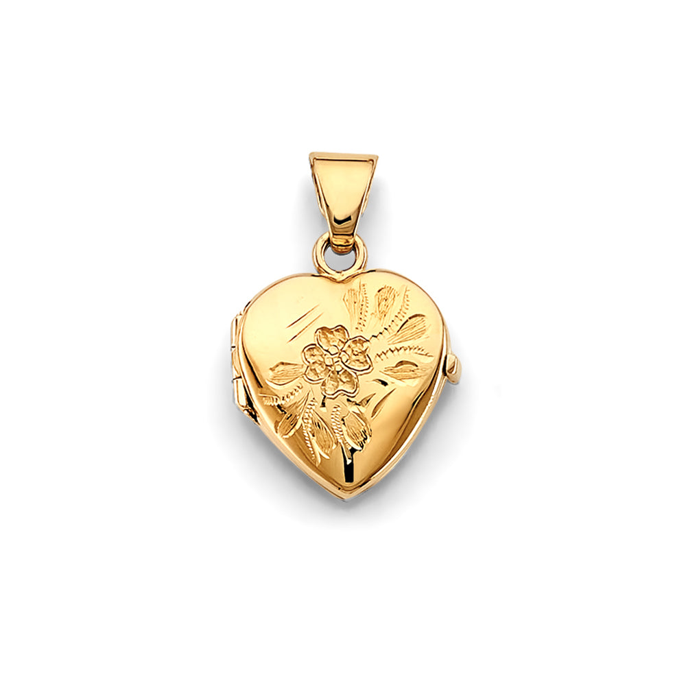 14K Yellow Gold Locket Pendant - PT2572