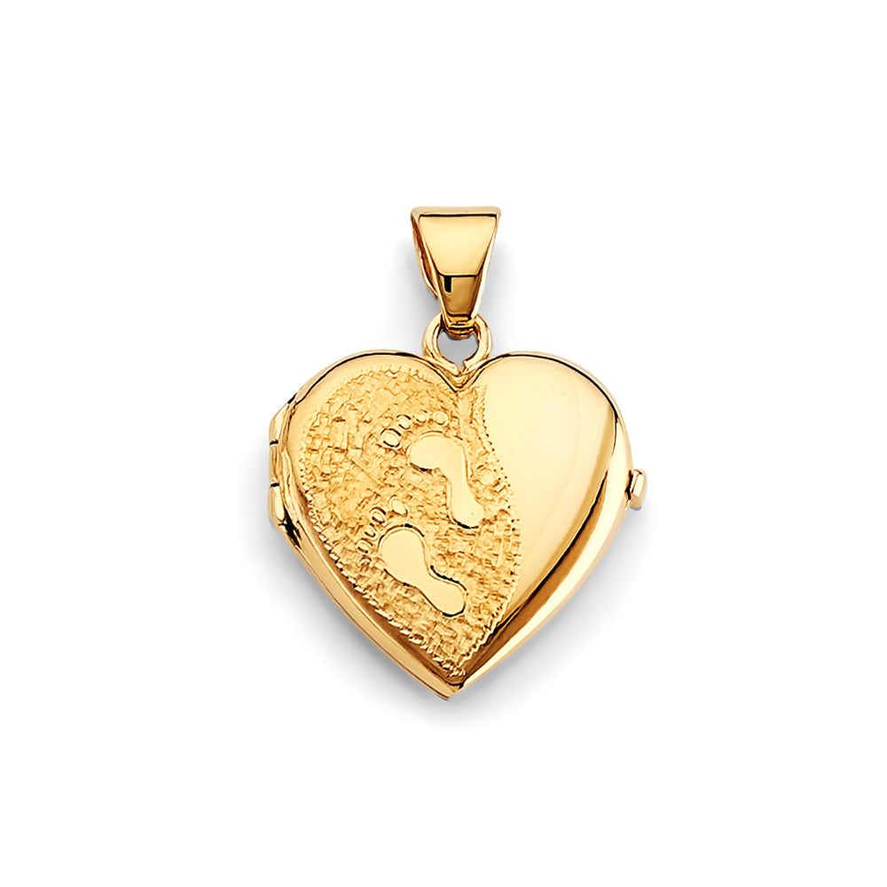 14K Yellow Gold Locket Pendant - PT2573