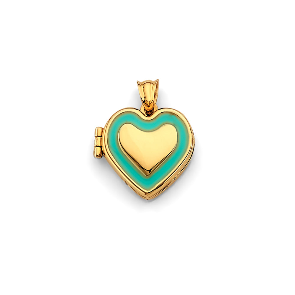 14K Yellow Gold Locket Pendant - PT2574