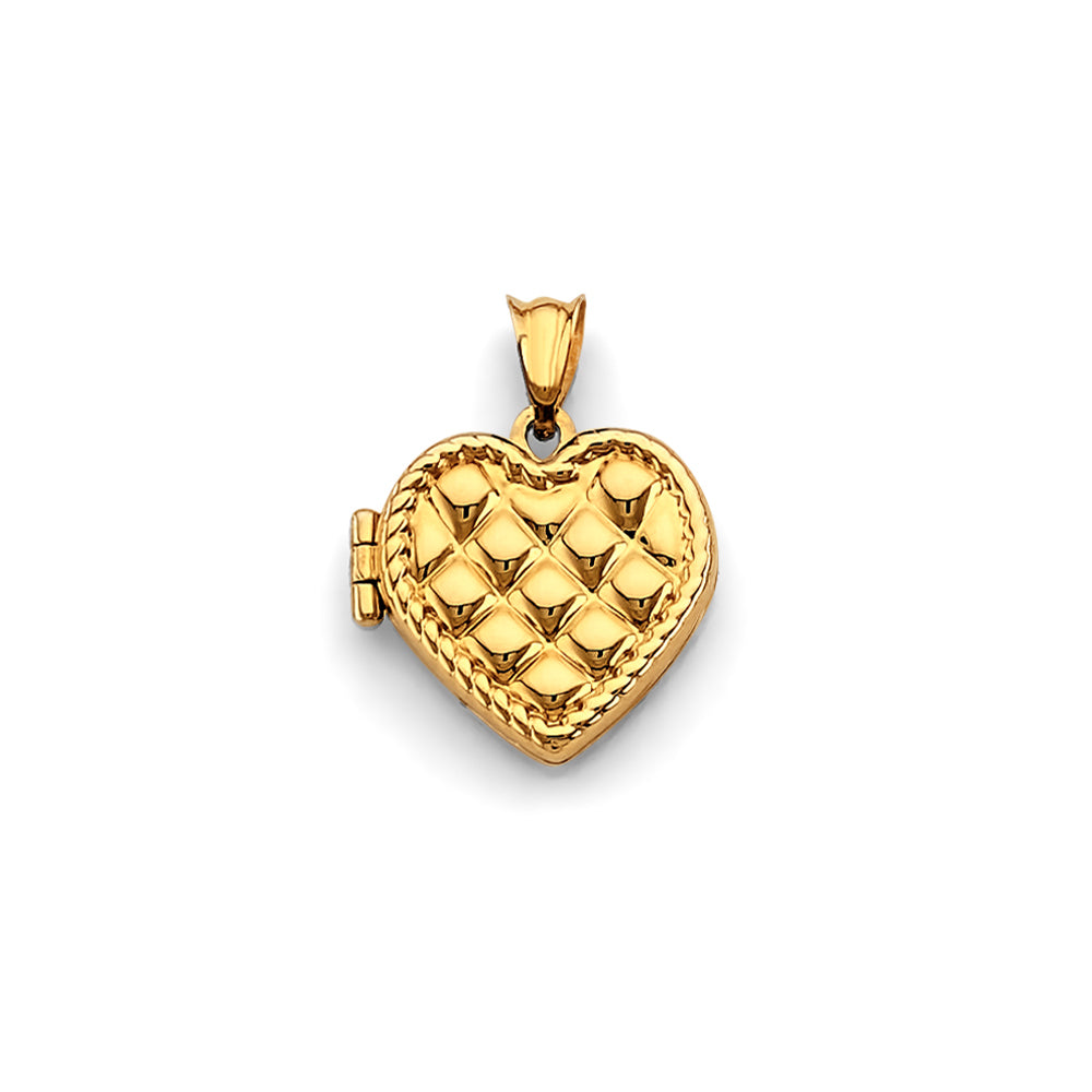 14K Yellow Gold Locket Pendant - PT2575