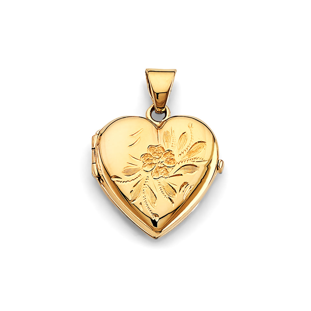 14K Yellow Gold Locket Pendant - PT2576