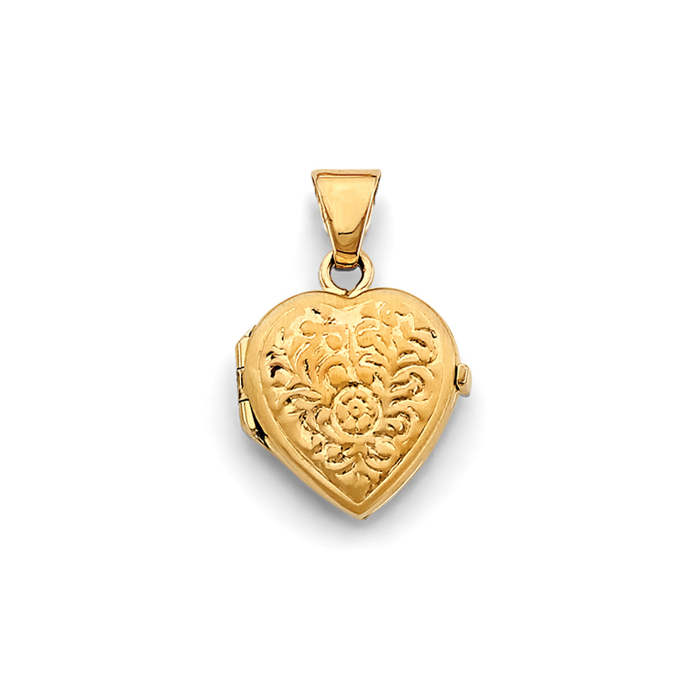 14K Yellow Gold Locket Pendant - PT2578