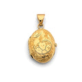 14K Yellow Gold Locket Pendant - PT2579