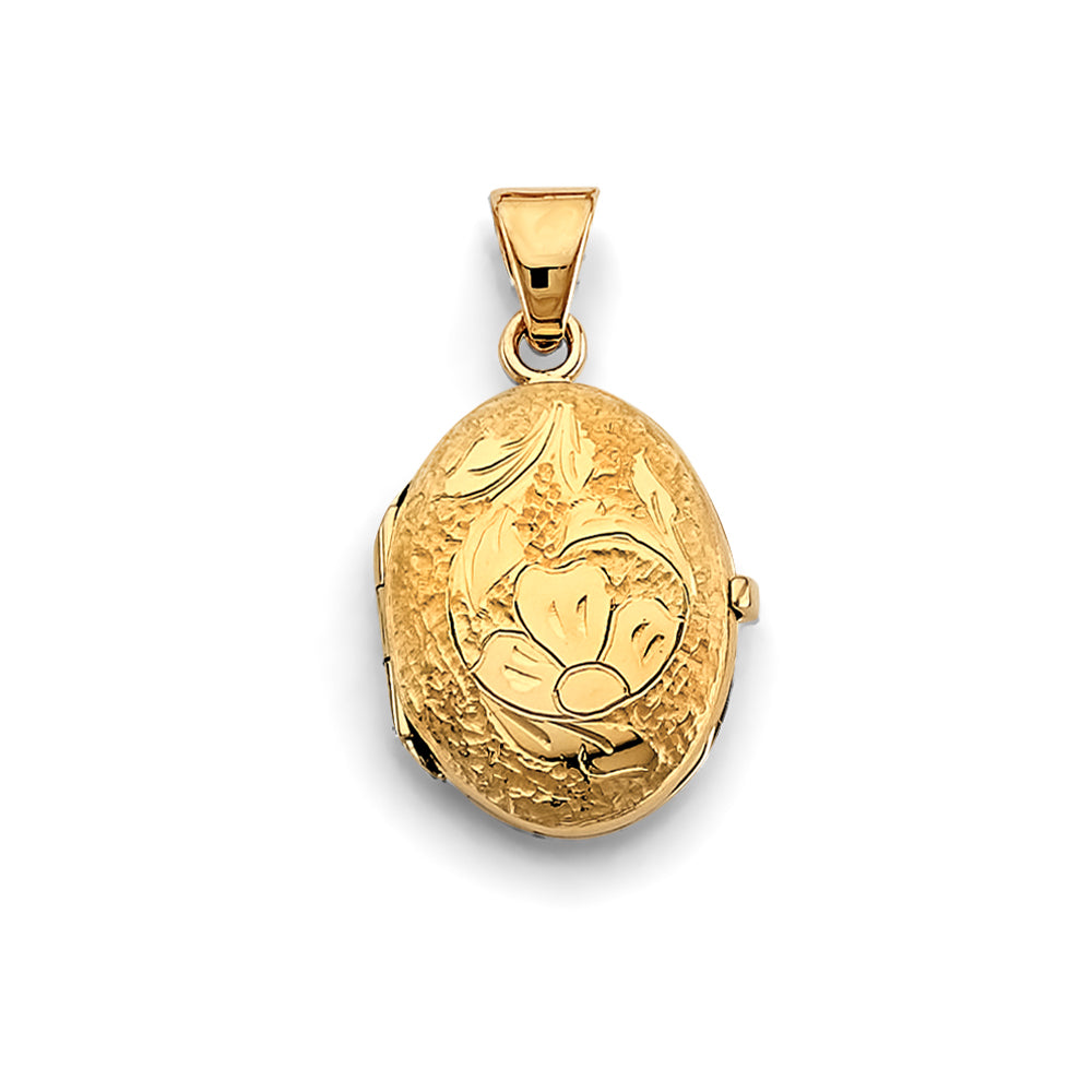 14K Yellow Gold Locket Pendant - PT2579