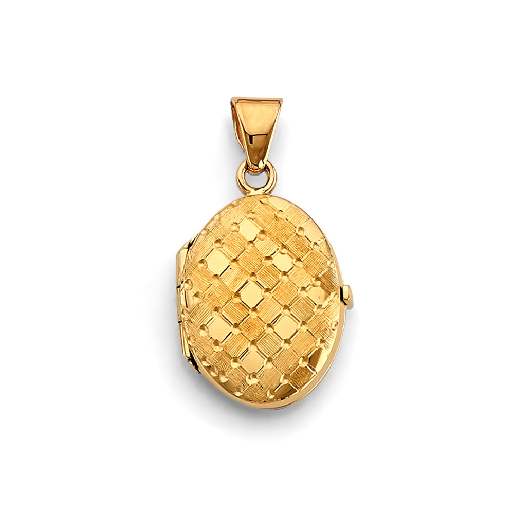 14K Yellow Gold Locket Pendant - PT2580