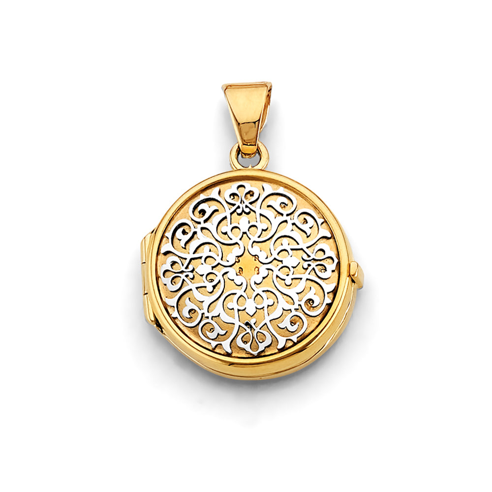 14K Yellow Gold Locket Pendant - PT2581