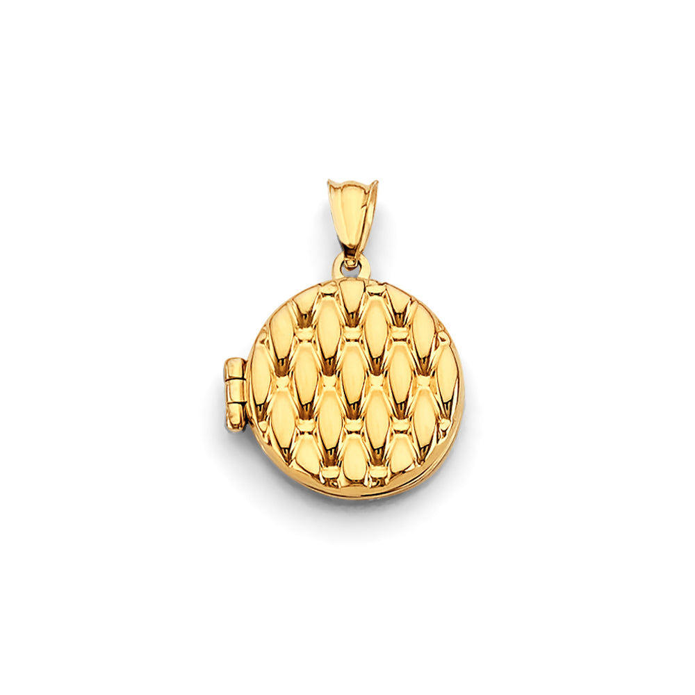 14K Yellow Gold Locket Pendant - PT2582