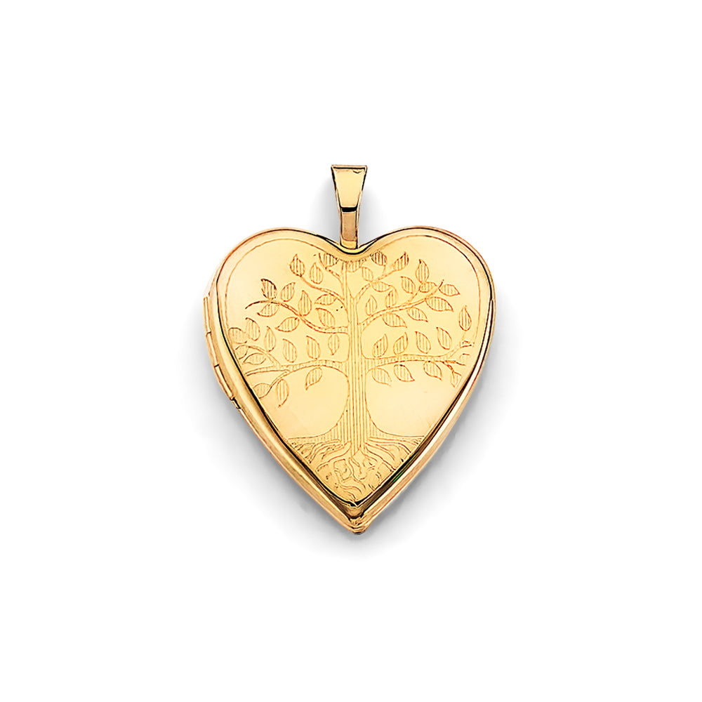 14K Yellow Gold Locket Pendant - PT2586