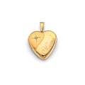 14K Yellow Gold Locket Pendant - PT2589