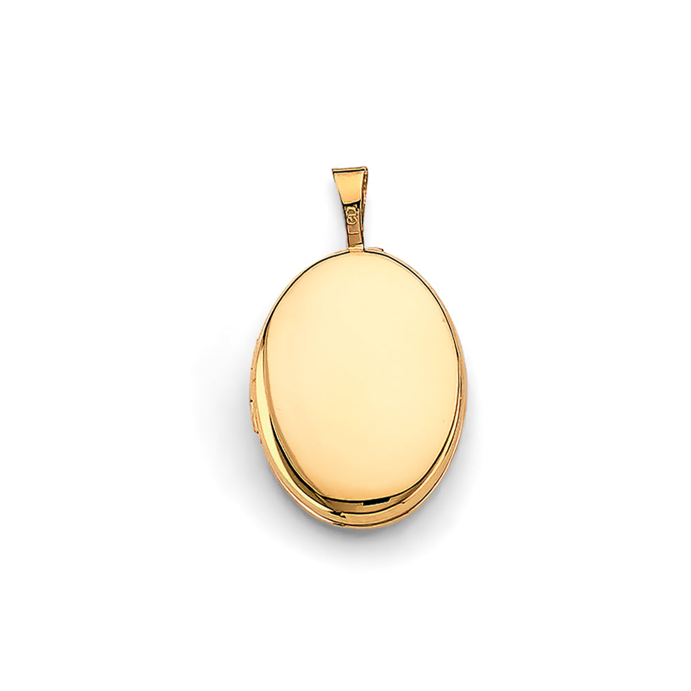 14K Yellow Gold Locket Pendant - PT2590