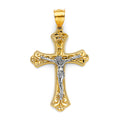 14K Yellow Gold Crucifix Cross Pendant - PT2593