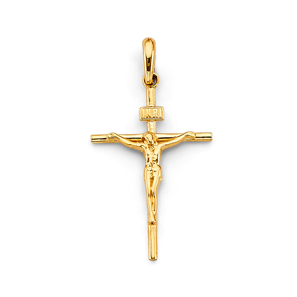 14K Yellow Gold Cross Pendant - PT2597