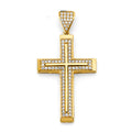 14K Yellow Gold Cross Pendant - PT2600