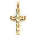 14K Yellow Gold Cross Pendant - PT2602