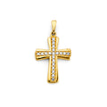 14K Yellow Gold Cross Pendant - PT2607