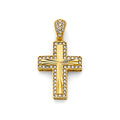14K Yellow Gold Cross Pendant - PT2608