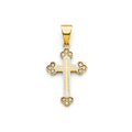 14K Yellow Gold Cross Pendant - PT2611