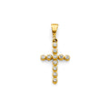 14K Yellow Gold Cross Pendant - PT2613