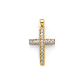 14K Yellow Gold Cross Pendant - PT2615
