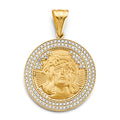 14K Yellow Gold Religious Pendant - PT2619