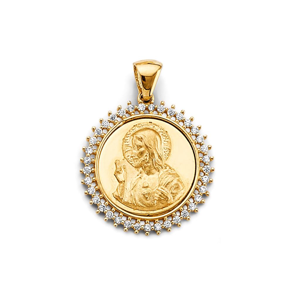 14K Yellow Gold Religious Pendant - PT2620