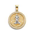 14K Yellow Gold Religious Pendant - PT2621