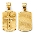 14K Yellow Gold Religious Pendant - PT2623