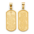 14K Yellow Gold Religious Pendant - PT2624