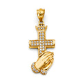 14K Yellow Gold Religious Pendant - PT2625