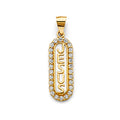 14K Yellow Gold Religious Pendant - PT2627