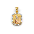 14K Yellow Gold Religious Pendant - PT2636