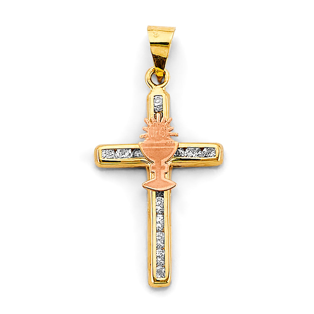 14K Yellow Gold Religious Pendant - PT2641