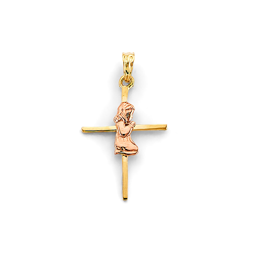 14K Yellow Gold Religious Pendant - PT2642