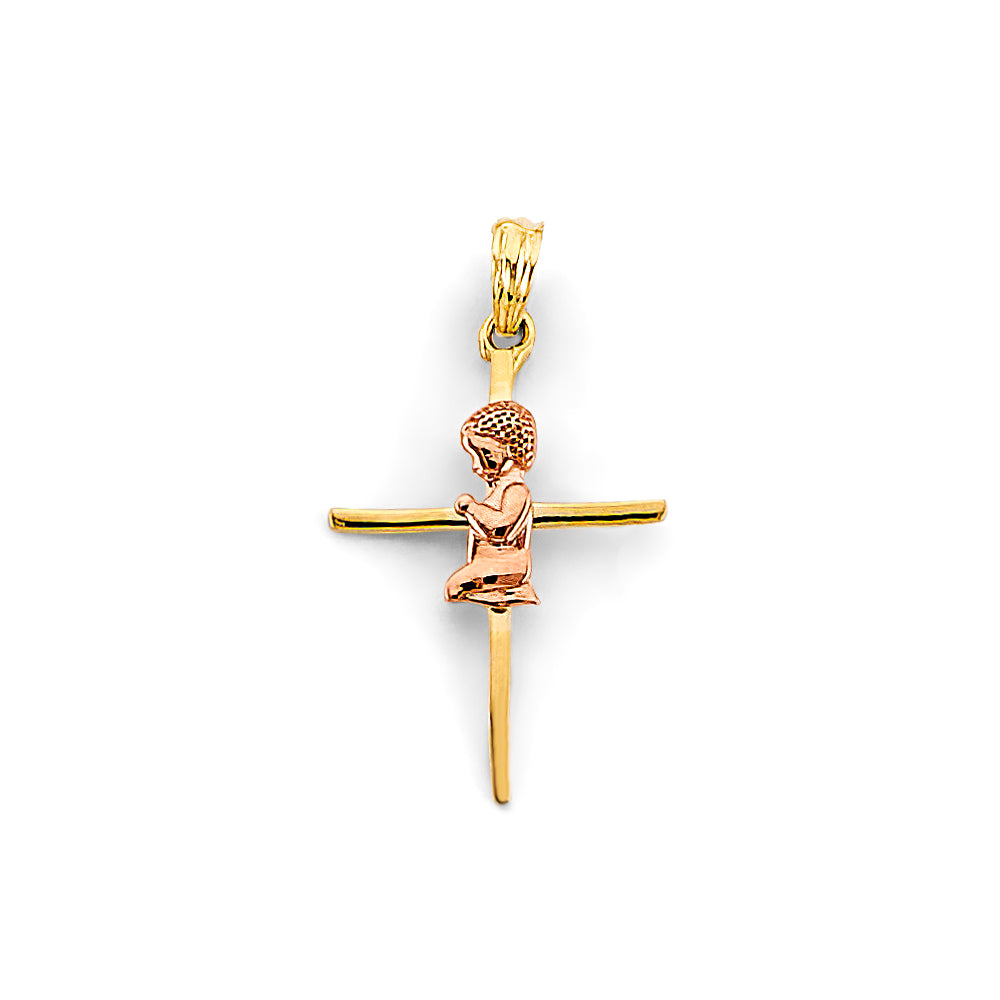 14K Yellow Gold Religious Pendant - PT2643