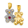 14K Yellow Gold Animal, Sea Life & Butterfly Pendant - PT2651
