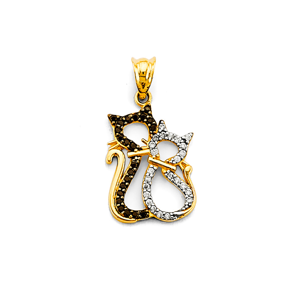 14K Yellow Gold Animal, Sea Life & Butterfly Pendant - PT2657