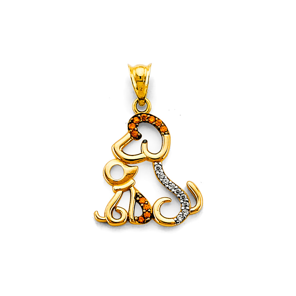 14K Yellow Gold Animal, Sea Life & Butterfly Pendant - PT2661