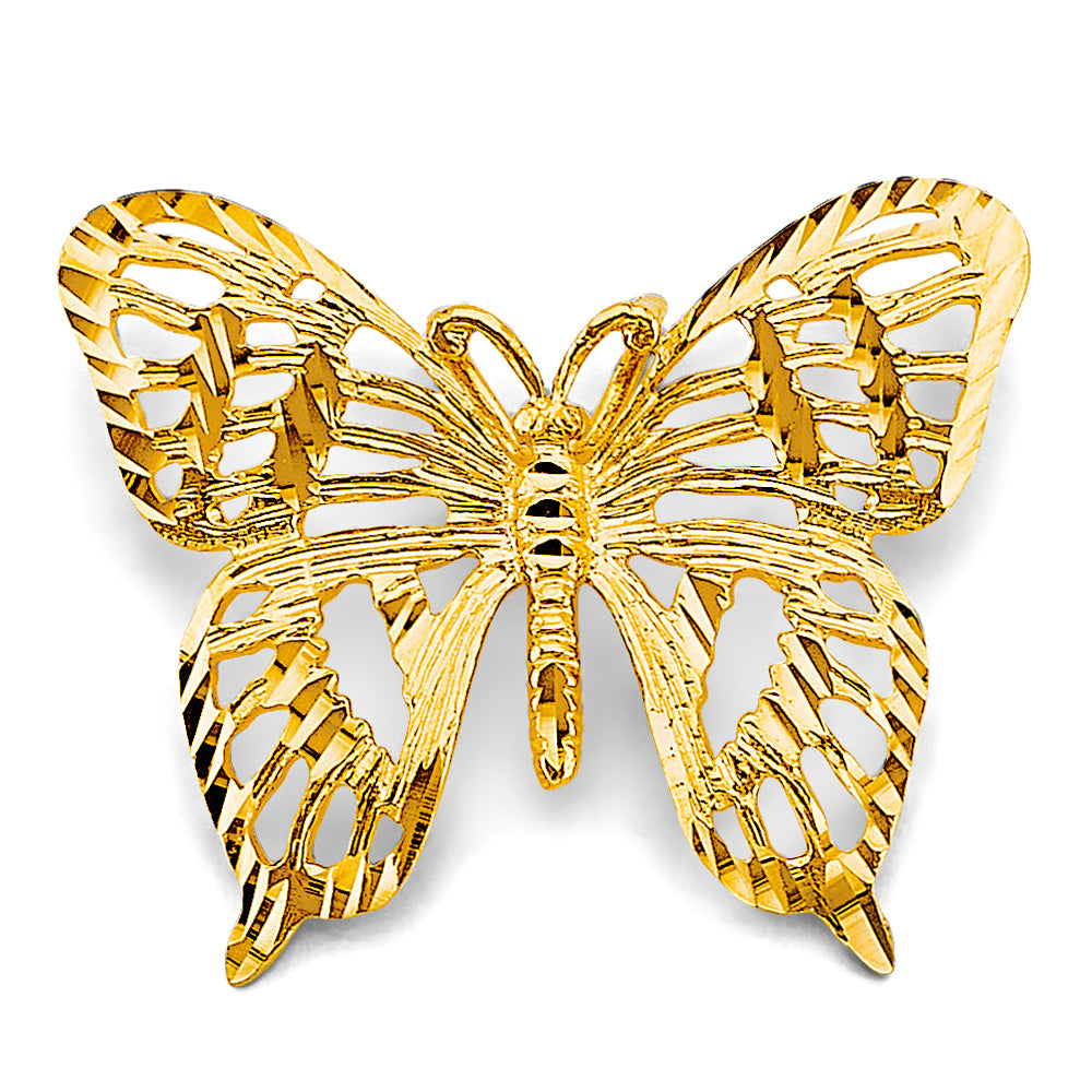 14K Yellow Gold Animal, Sea Life & Butterfly Pendant - PT2665