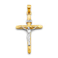 14K Yellow Gold Crucifix Cross Pendant - PT2715