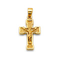 14K Yellow Gold Crucifix Cross Pendant - PT2718