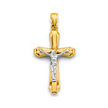 14K Yellow Gold Crucifix Cross Pendant - PT2720