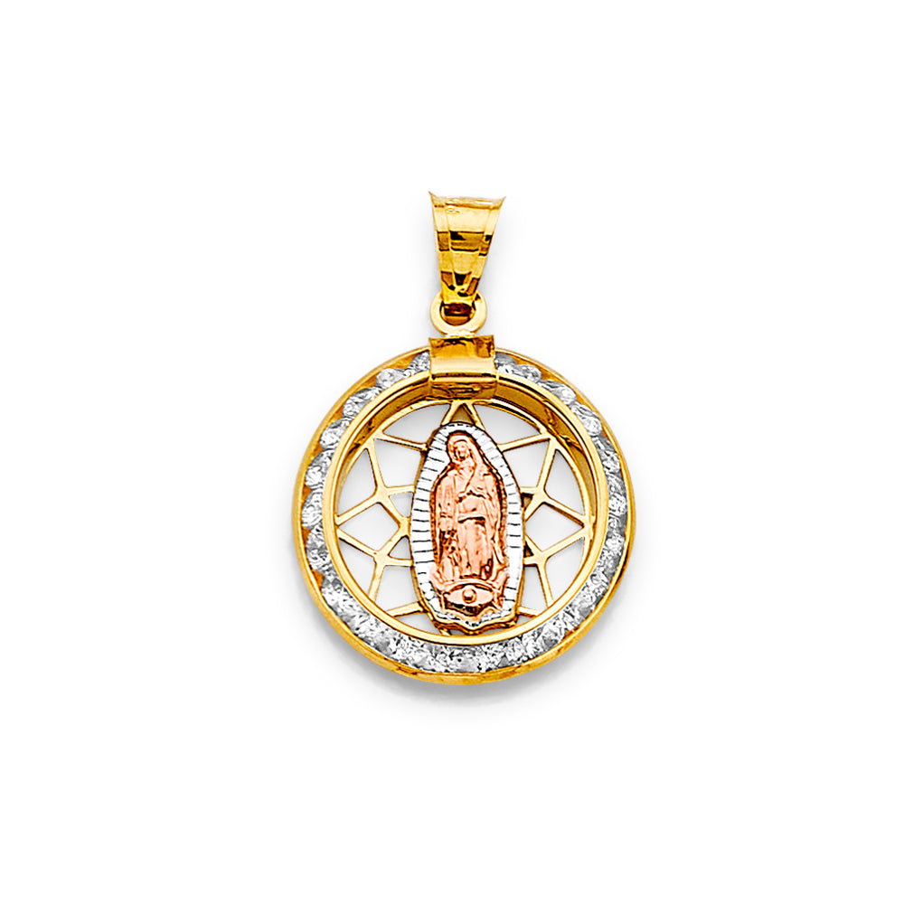 14K Yellow Gold Religious Pendant - PT2725