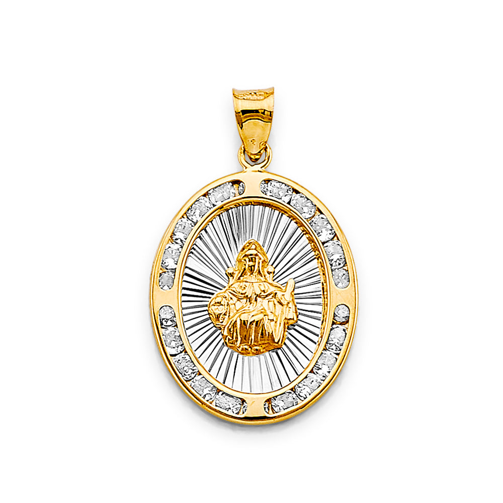 14K Yellow Gold Religious Pendant - PT2726