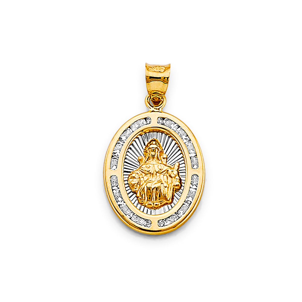 14K Yellow Gold Religious Pendant - PT2727