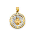 14K Yellow Gold Religious Pendant - PT2728