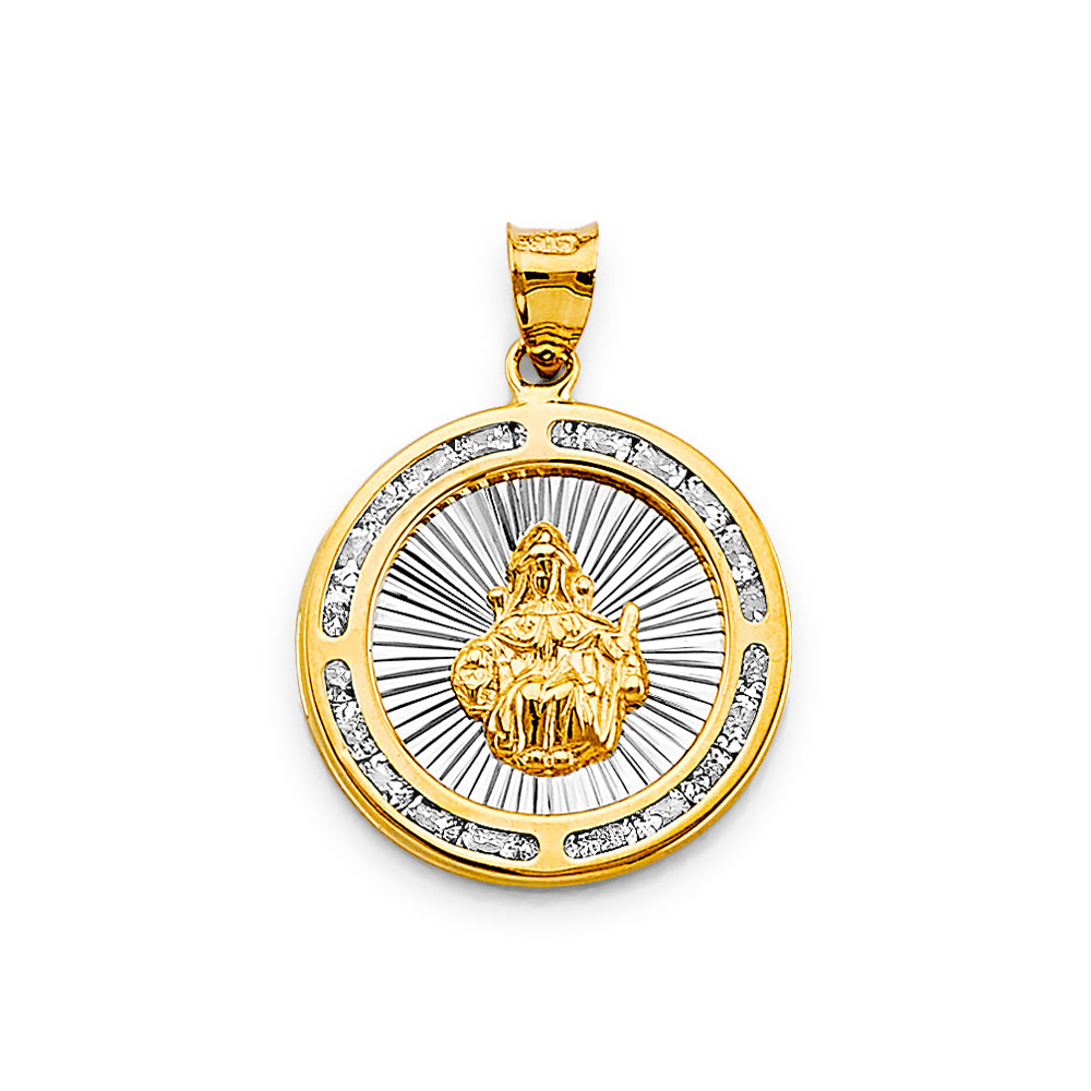 14K Yellow Gold Religious Pendant - PT2728