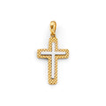 14K Yellow Gold Cross Pendant - PT2730