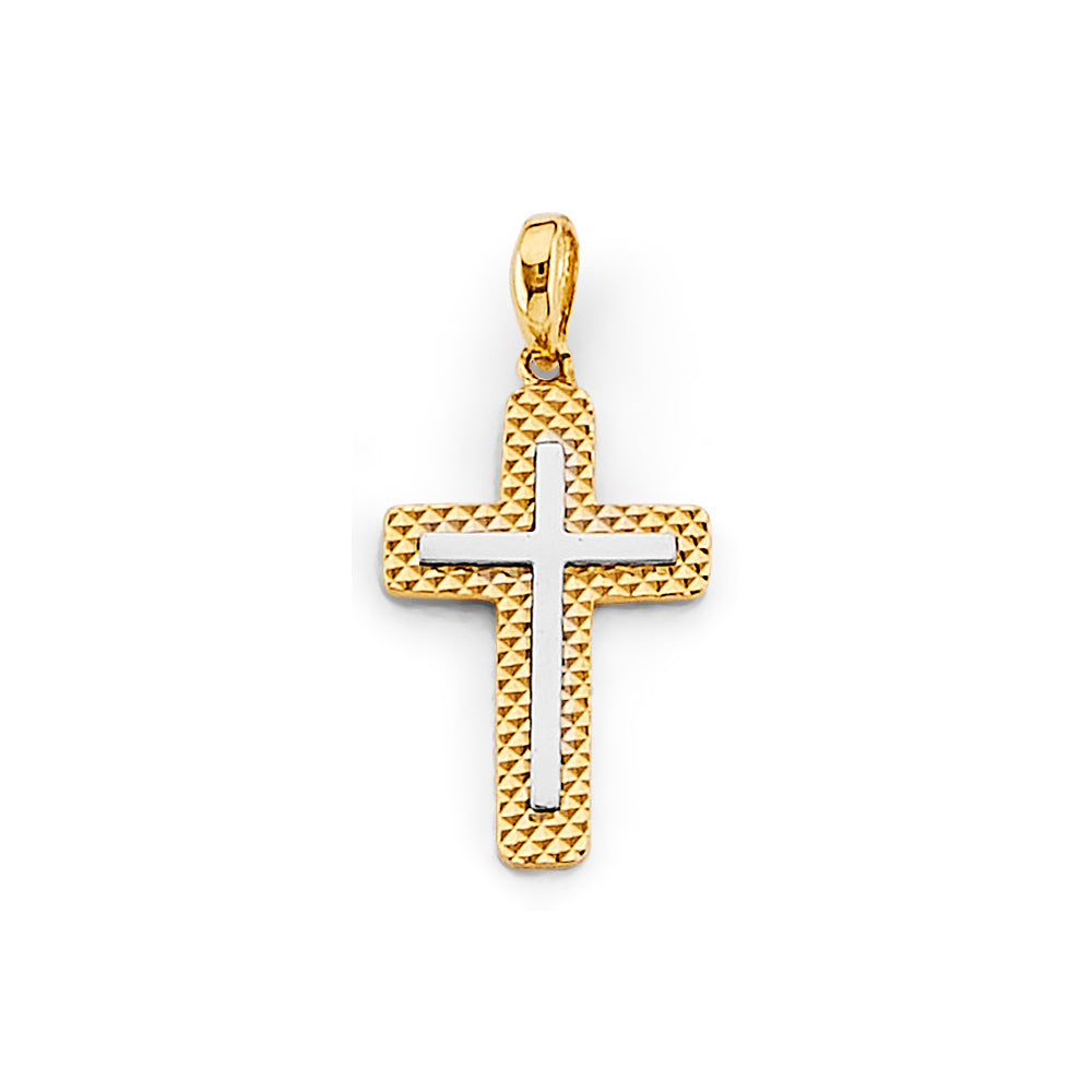 14K Yellow Gold Cross Pendant - PT2730