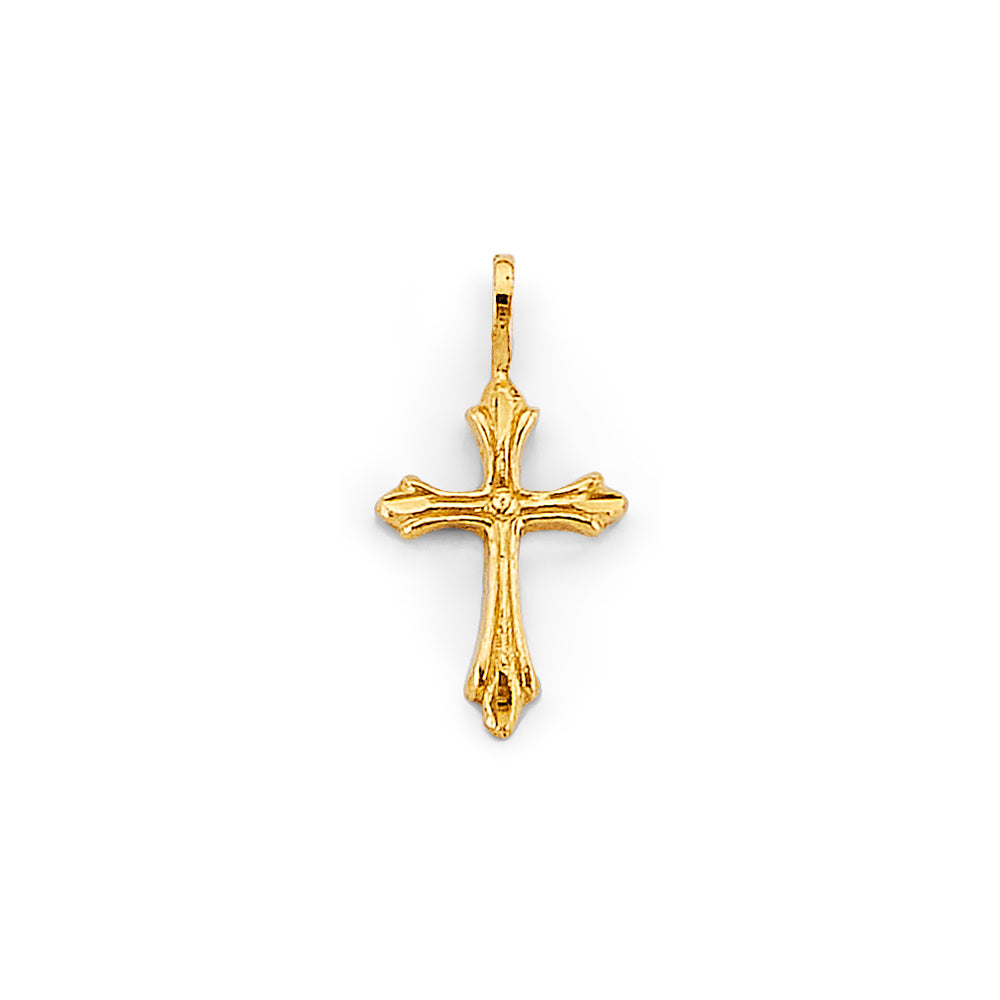 14K Yellow Gold Cross Pendant - PT2732